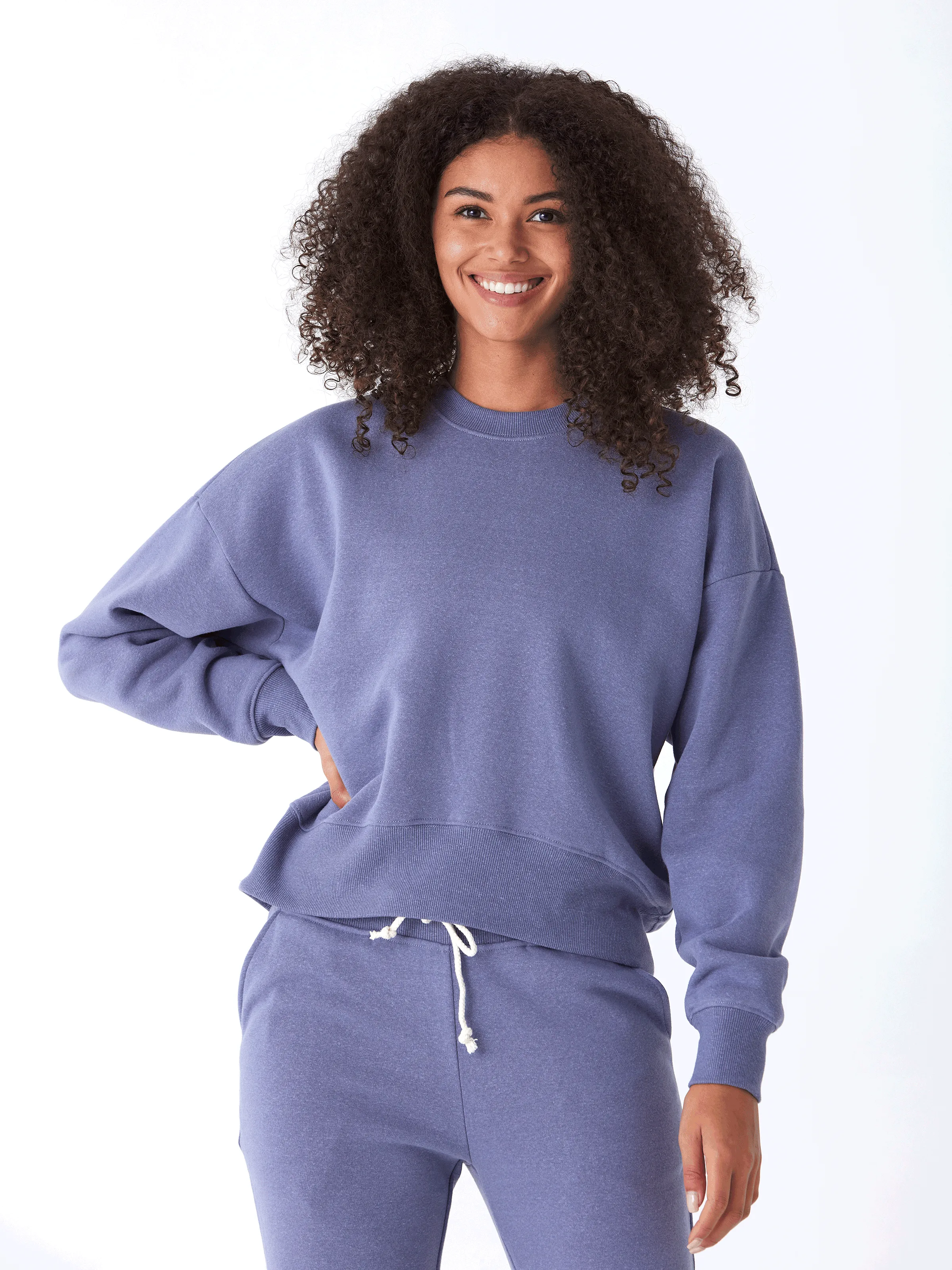 understated look Naia Triblend Fleece Pullover