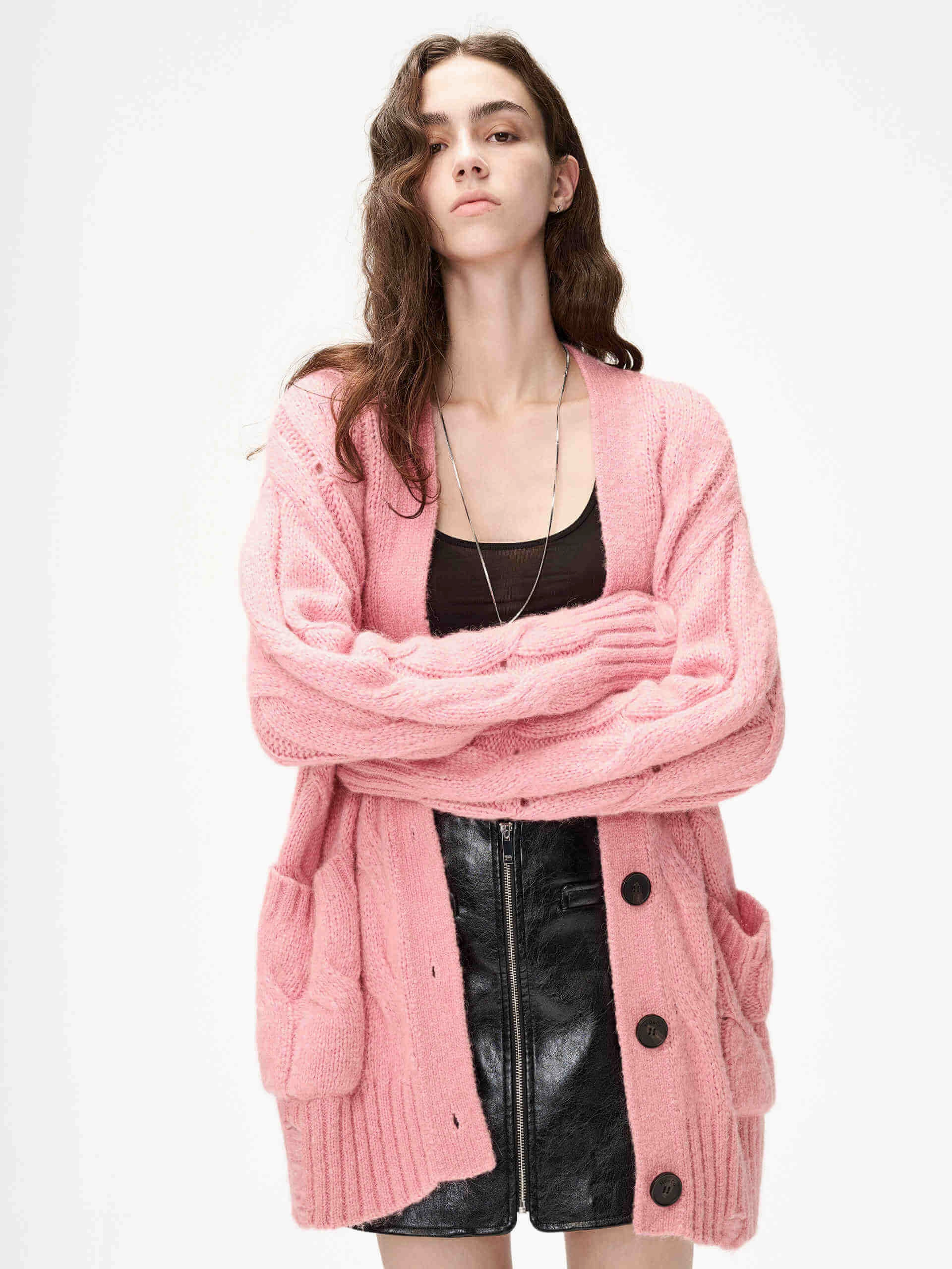 Casual Cool Chunky Cable Knitted Cardigan