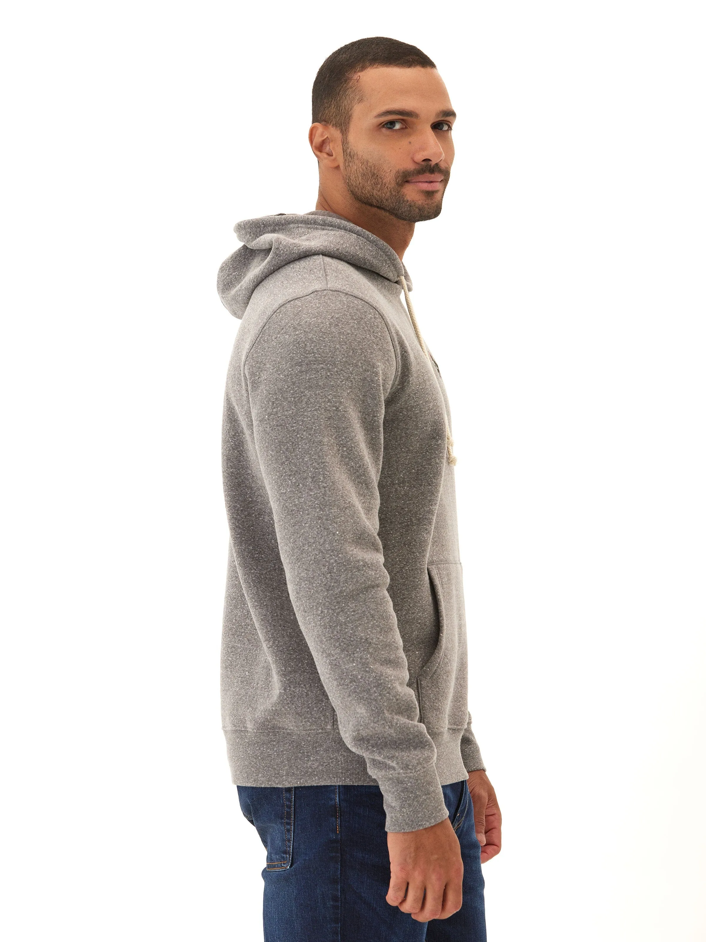 Soft Fleece snag resistant Embroidered Triblend Fleece Hoodie