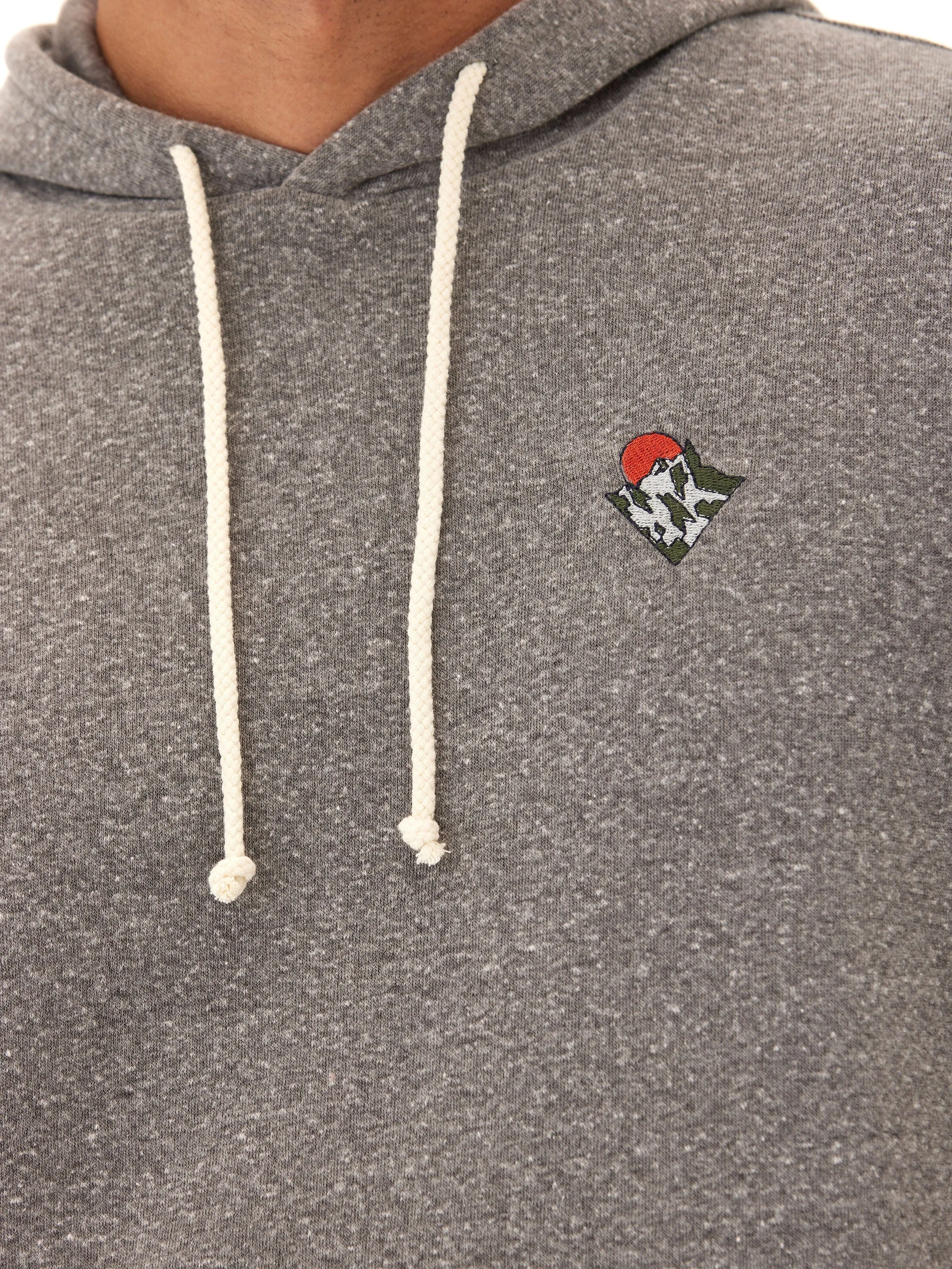 Foldable Storage Tear Resistant Material Embroidered Triblend Fleece Hoodie