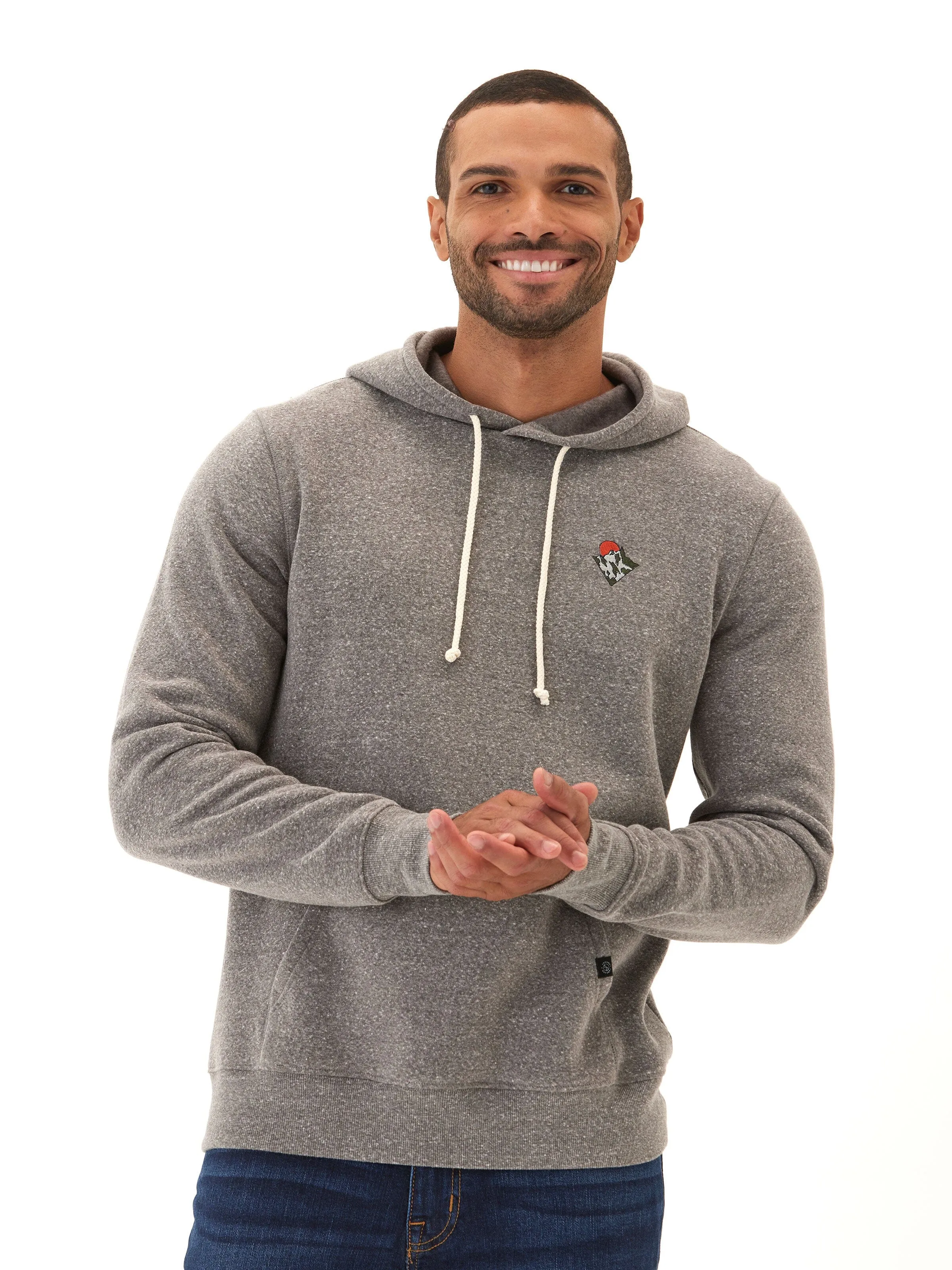 Tear Resistant Embroidered Triblend Fleece Hoodie