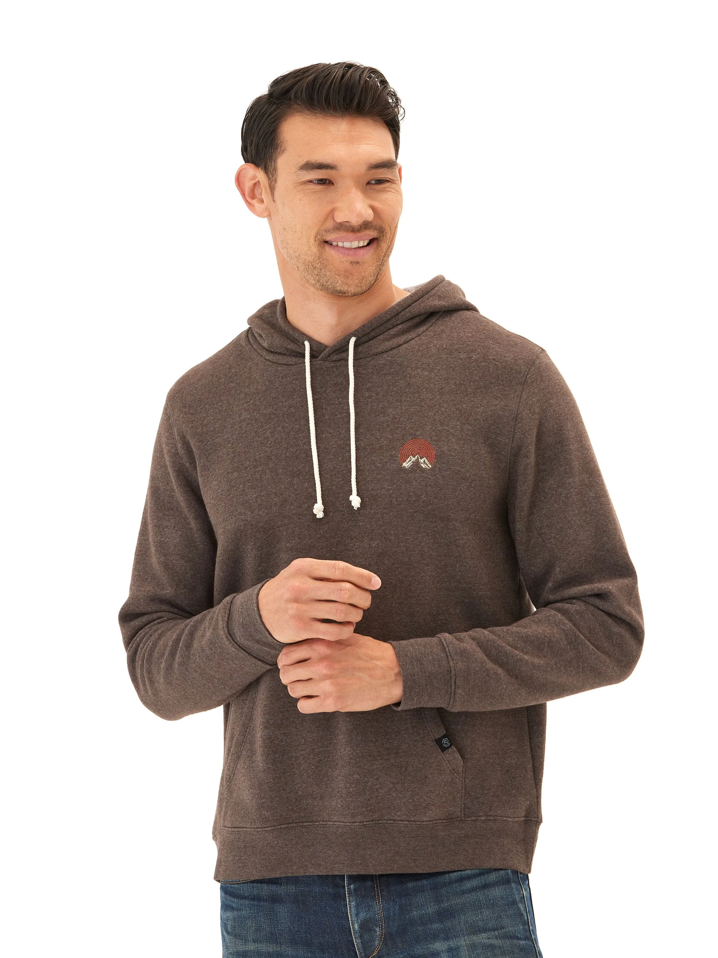 Classic Fit Embroidered Triblend Pullover Hoodie