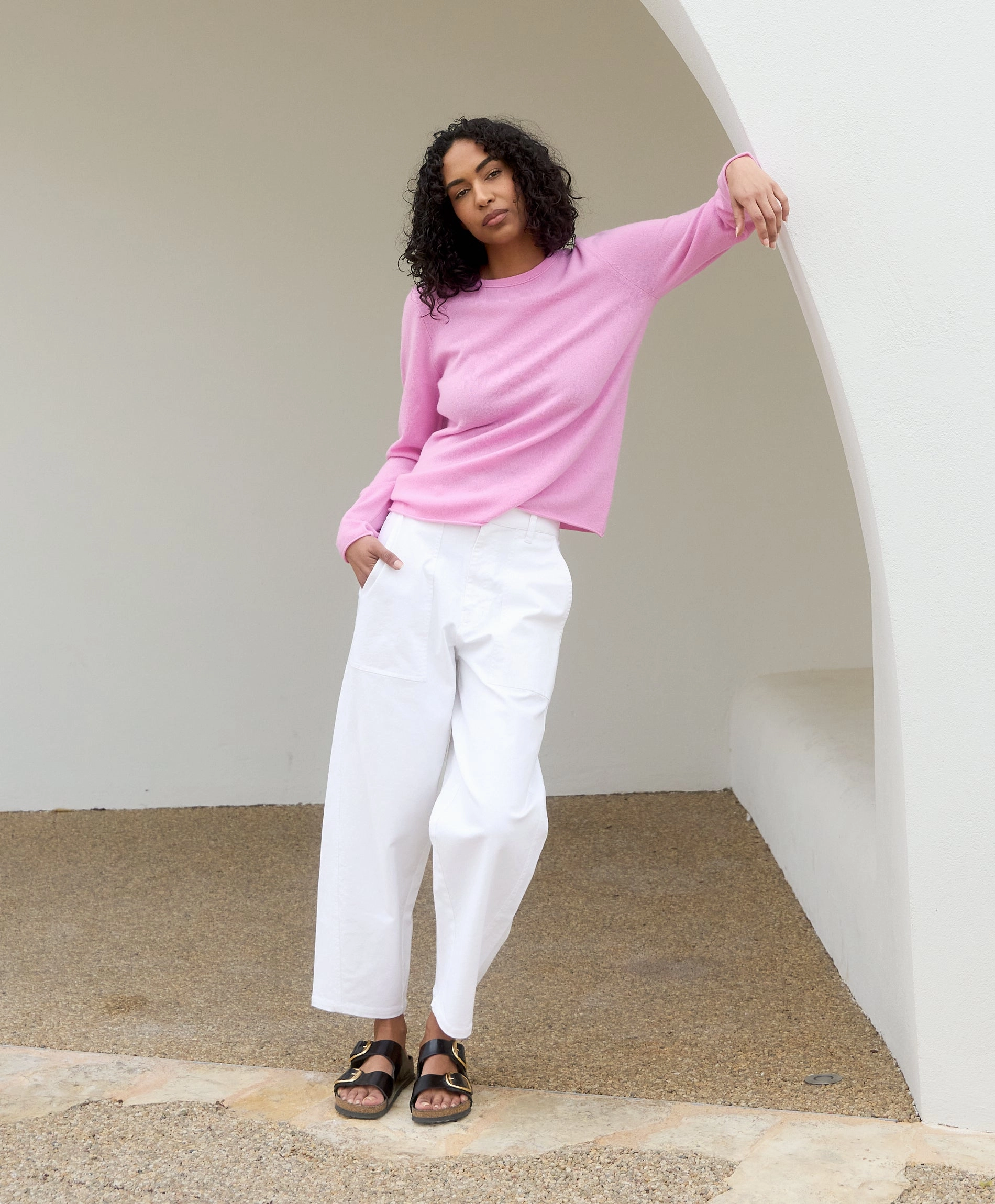 Compression Knit Support Emily Crewneck