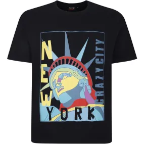 Espionage Mens New York Pop Art Big & Tall Short Sleeve T-Shirt Trendy Shirt