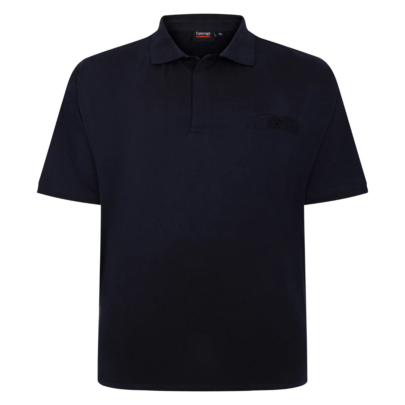 Weekend Vibes Espionage Mens Smart Big & Tall Short Sleeve Polo Shirt