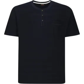SubtleTexture Comfortable Wear Espionage Mens Textured Grandad Big & Tall Short Sleeve T-Shirt