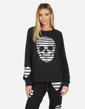 Valentine's Day Noleta Stripe Skull