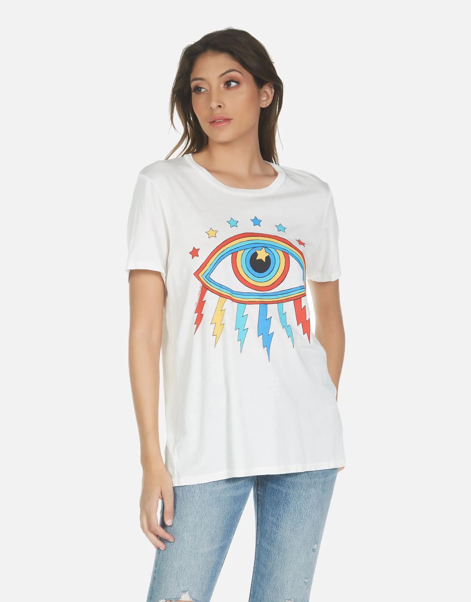 Outdoor Look Classic Look Wolf Rainbow Lightning Eye