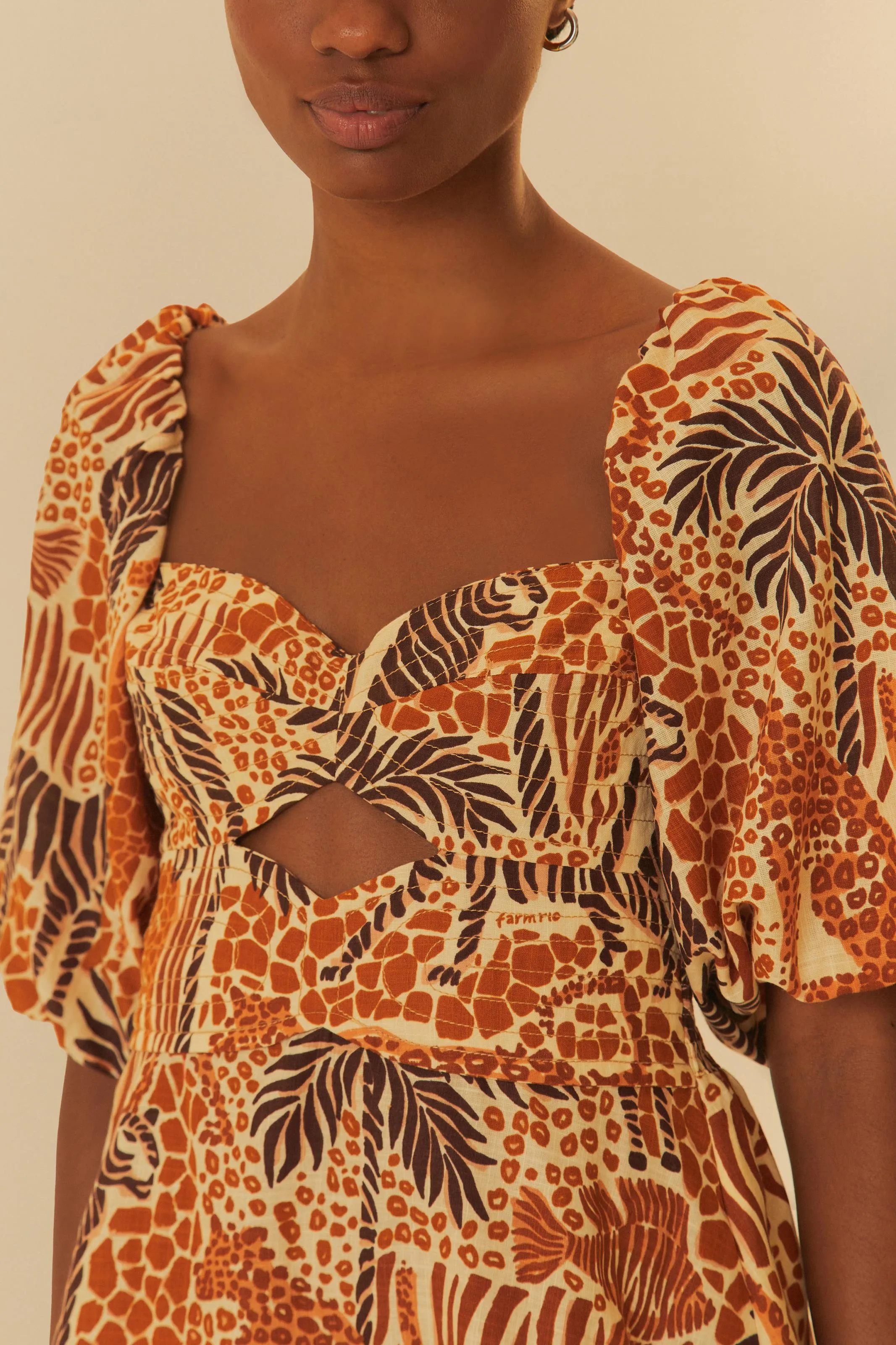 Art Spirit FARM OLHAR DA FLORESTA SHORT DRESS