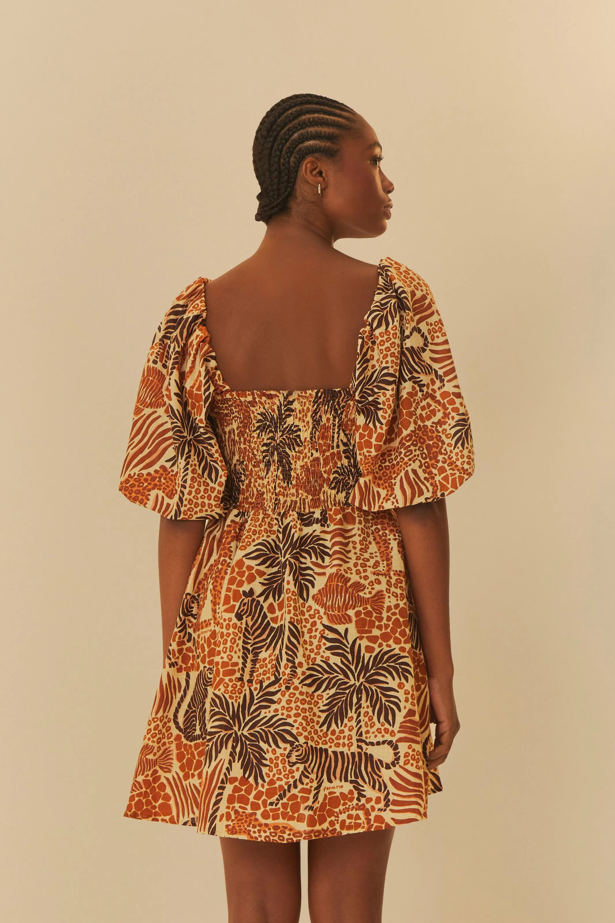Playful Cut Cool Comfort FARM OLHAR DA FLORESTA SHORT DRESS