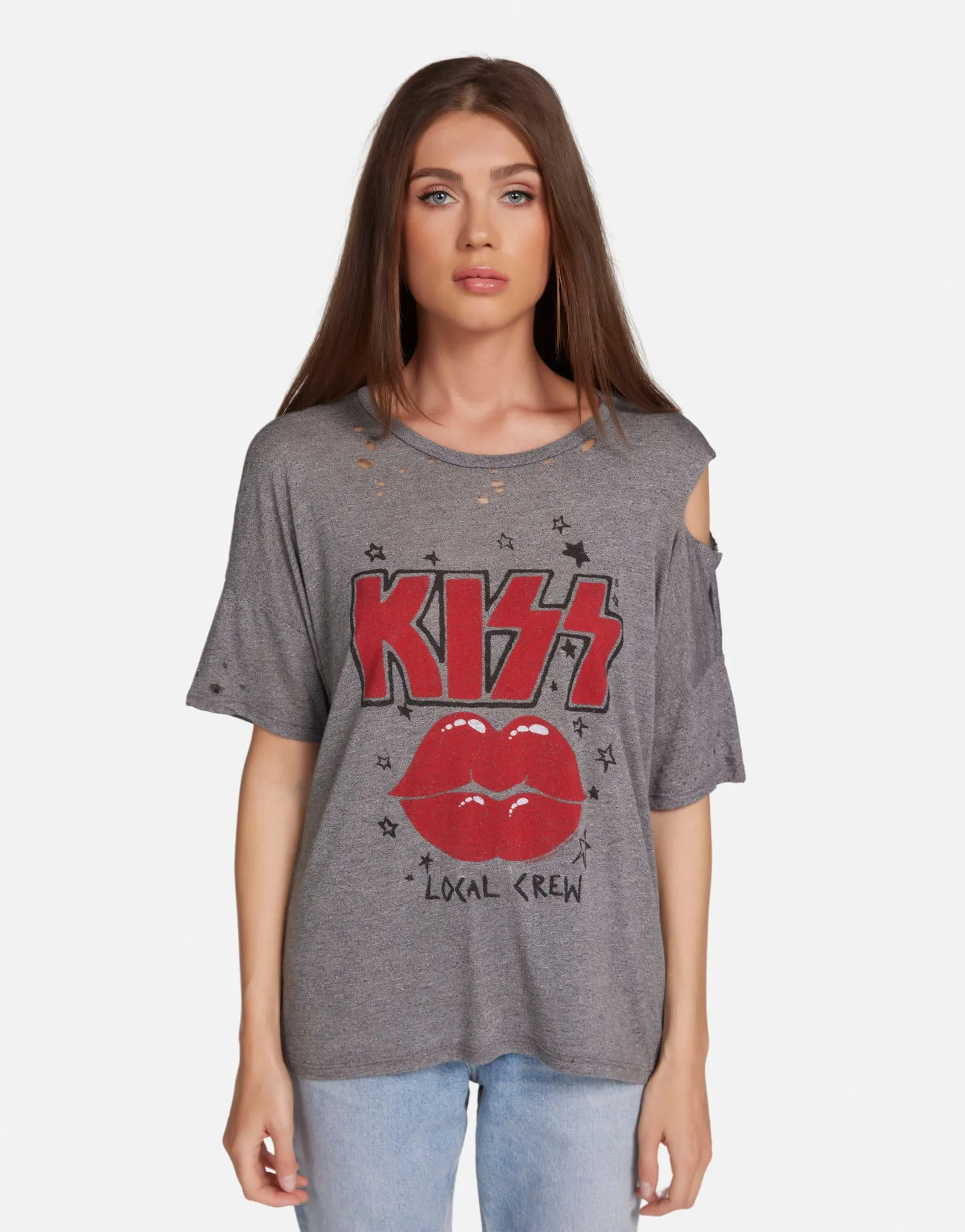 Ribbed Neckline Kierstyn KISS Local Crew