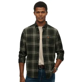 Superdry Mens Lumberjack Long Sleeve Shirt decorative element Recycled Polyester Blend