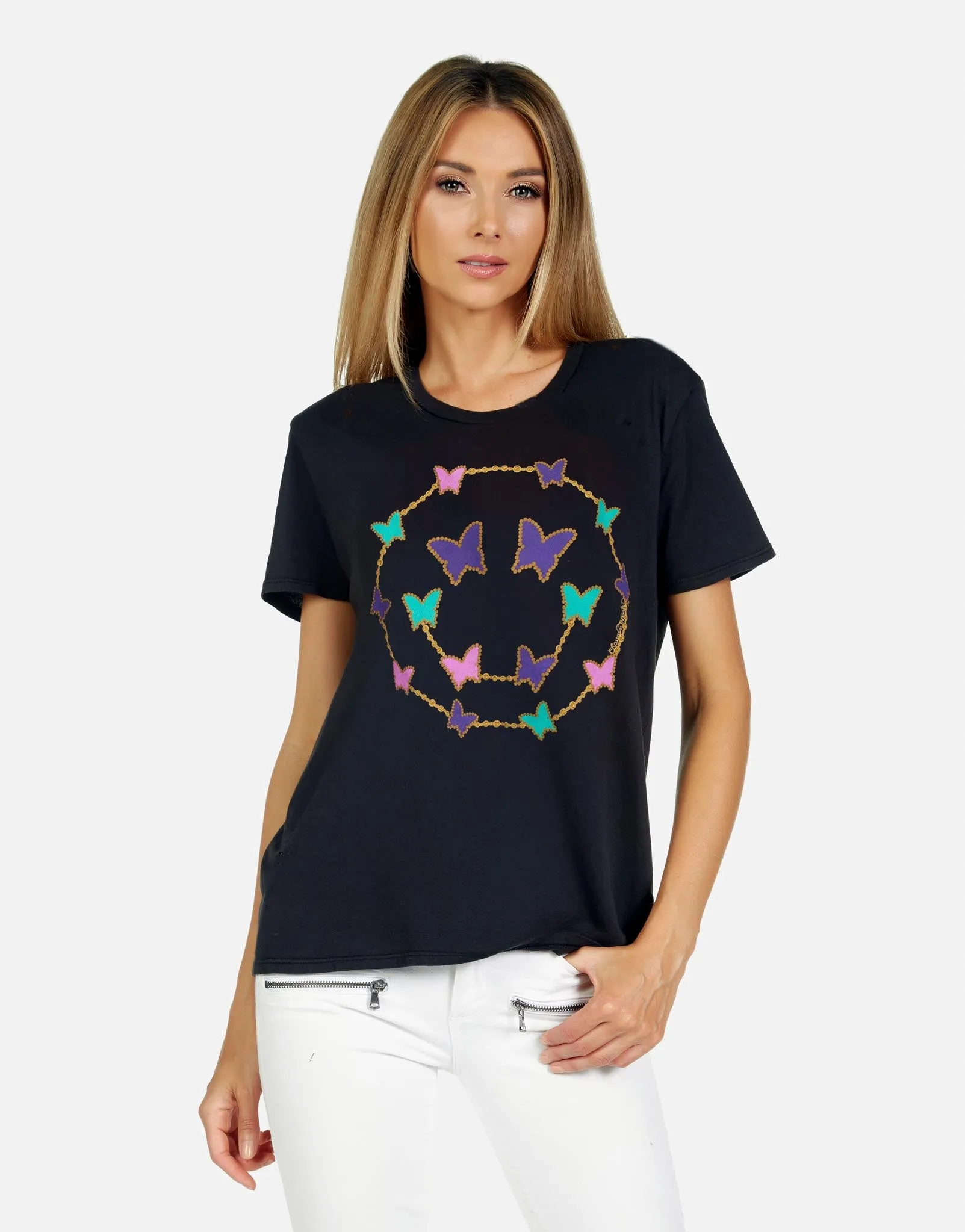 Wolf X Butterfly Charm Happyface High Density Weave