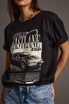 Fastlane Black Unisex Graphic Tee Relaxed Torso Fit