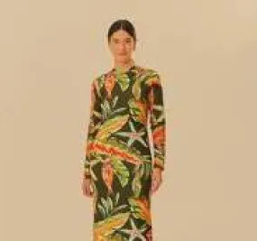 FARM PEIXES MIDI DRESS Color-Blocked