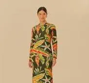 Everyday Look Relaxed-fit maxi dress FARM PEIXES MIDI DRESS