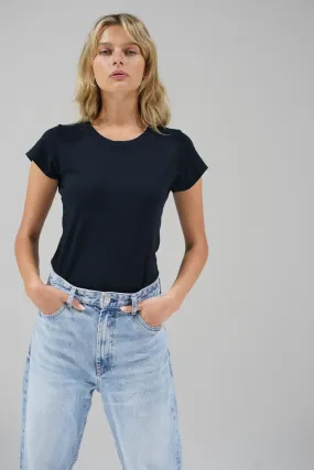 Fitted Classic Cotton Crew - Black Stylish Look Perfect Layering