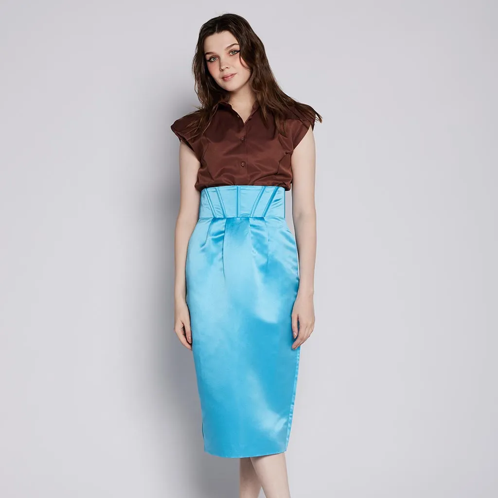 Classic Mood Performance Outfit Corset Midi Skirt