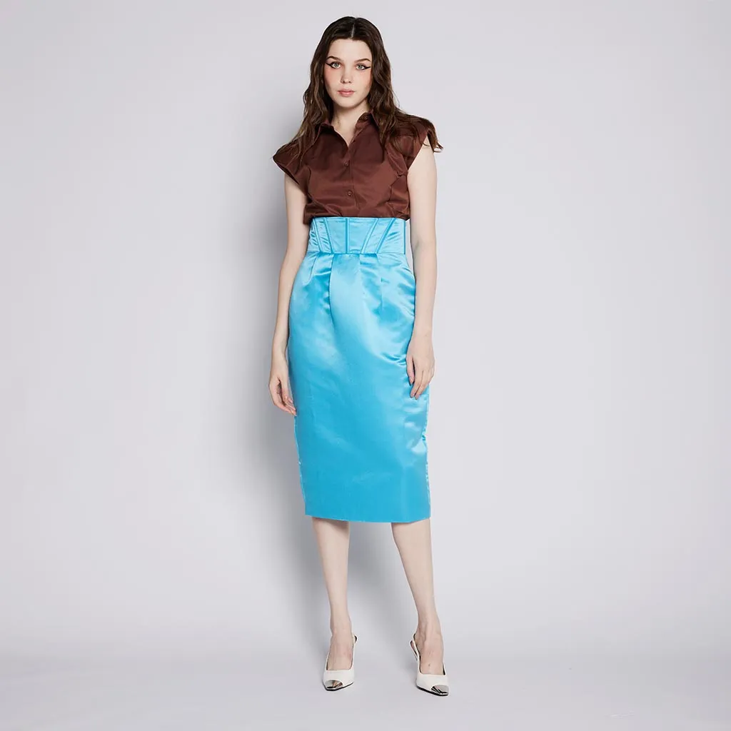 Convertible Length Corset Midi Skirt