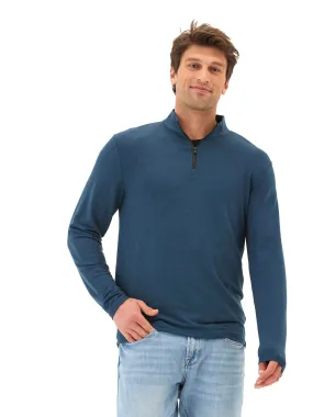 Kace Modal Terry Quarter Zip Neck NoiseFreeFabric Wind Shield