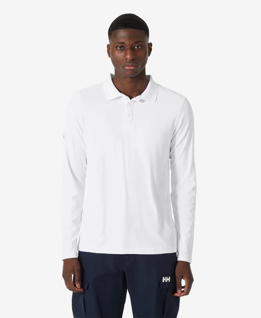 CREWLINE LS POLO, White TurtleneckDesign WrinkleResistantWeave