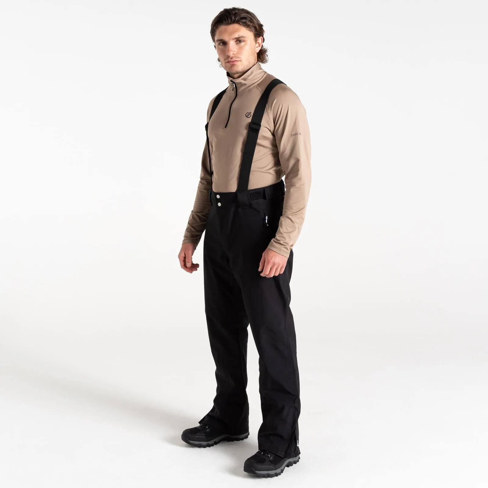 Dare 2b Mens Achieve II Waterproof Ski Pants - Black HypoallergenicFabric
