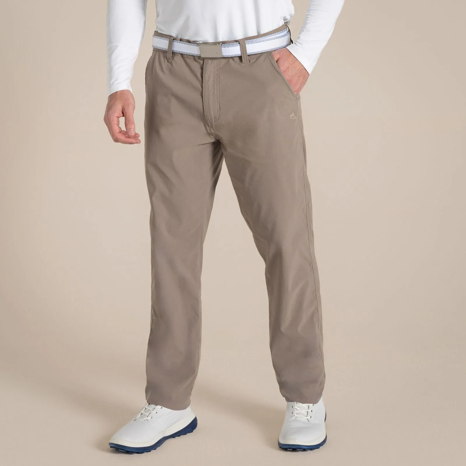 Craghoppers Mens NosiLife Santos Golf Trousers Core Stretch LowProfileWaistband