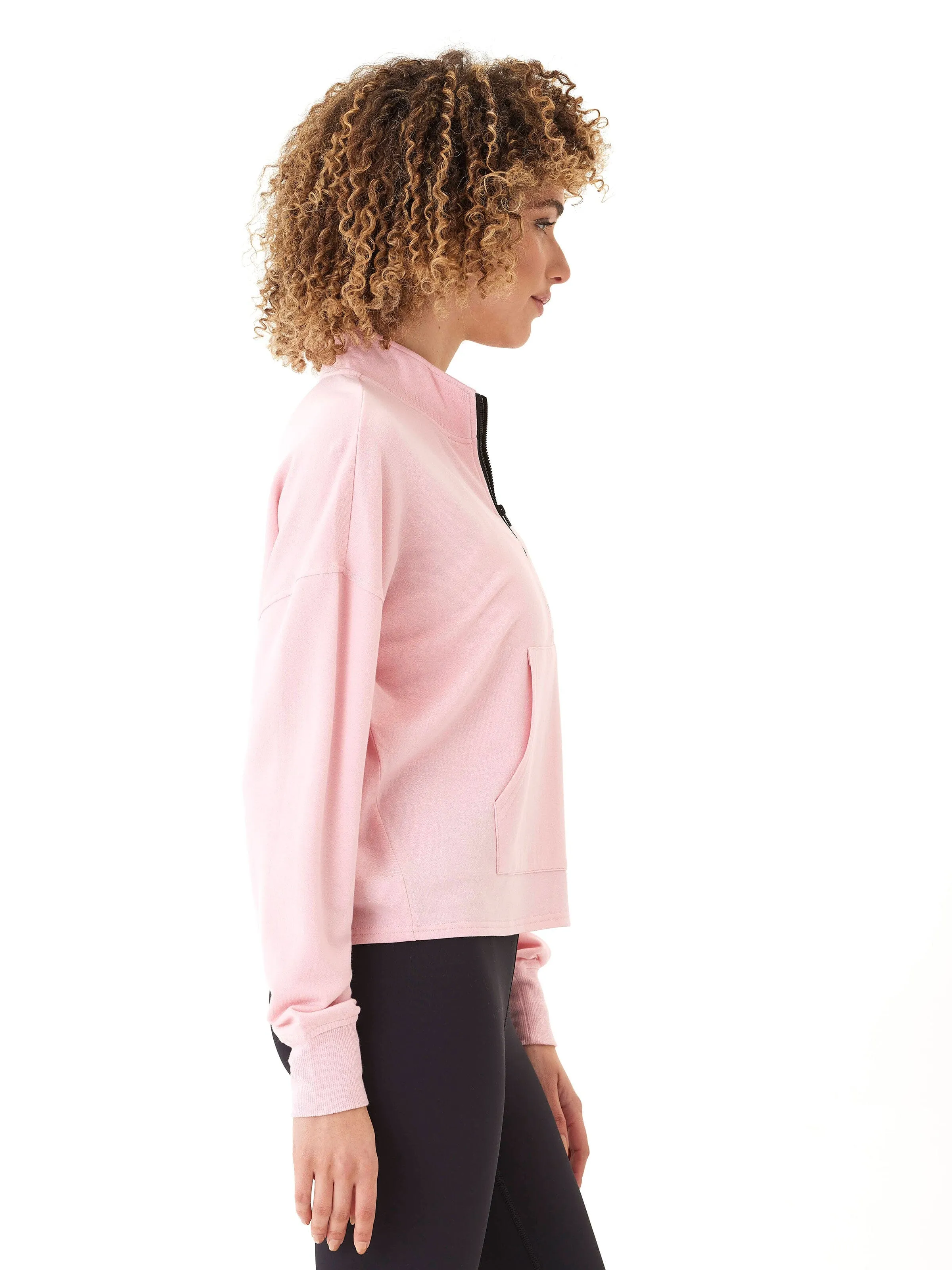 Snow Block High Loft Insulation Florynce Feather Fleece Mock Neck Pullover