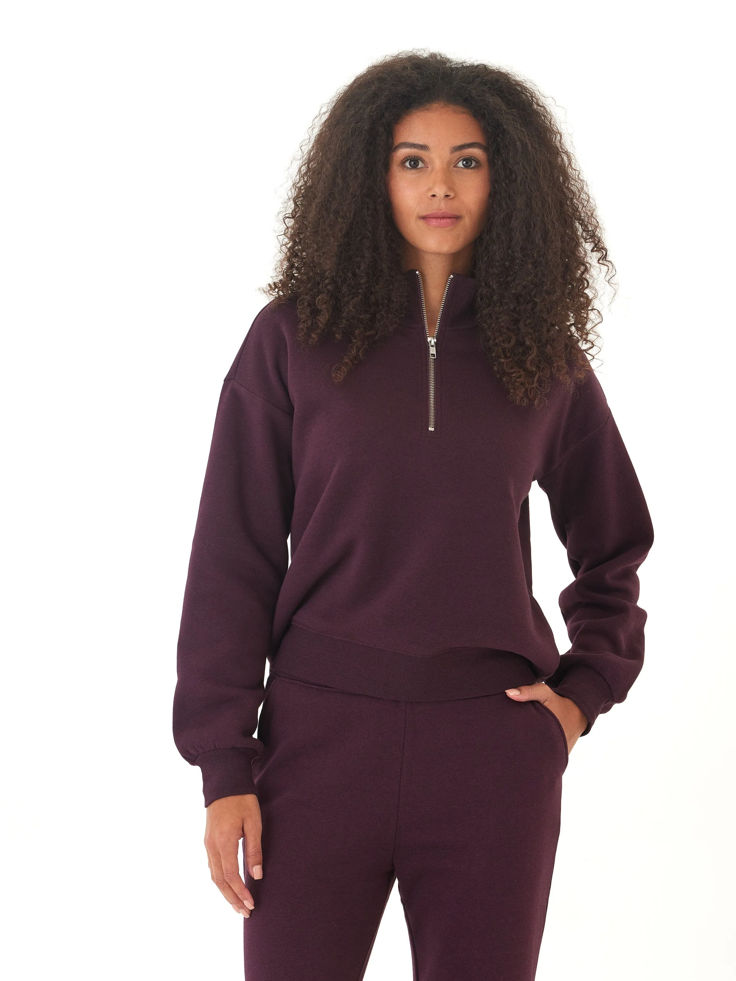 Hypoallergenic Fibers Constance Tribend Fleece Half Zip Pullover