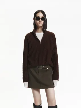 Loose Cable Knit Sweater Winter Cozy