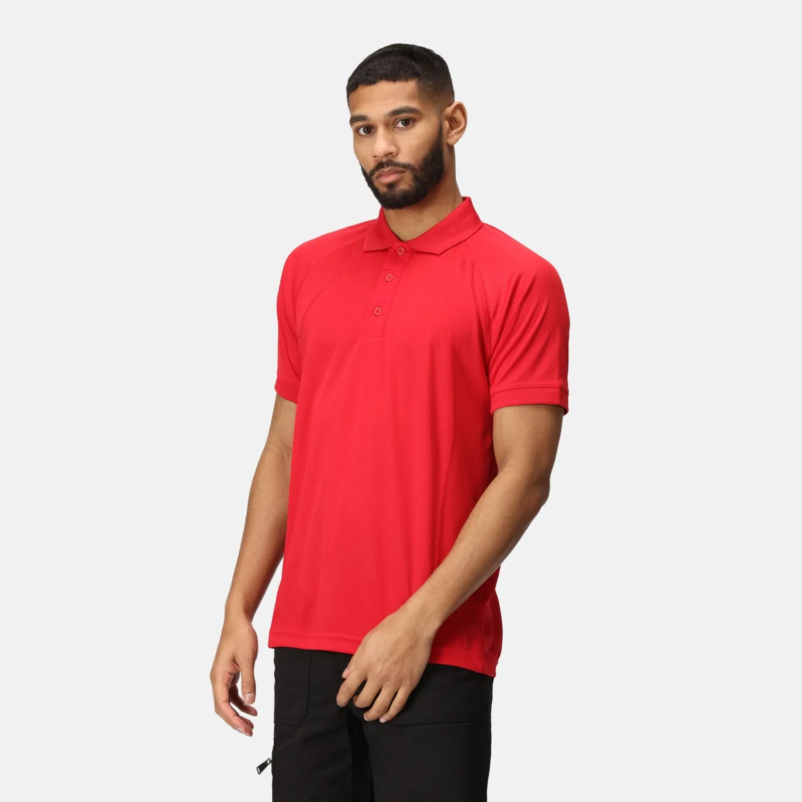 Matte Surface Texture Regatta Professional Mens Coolweave Short Sleeve Polo Shirt
