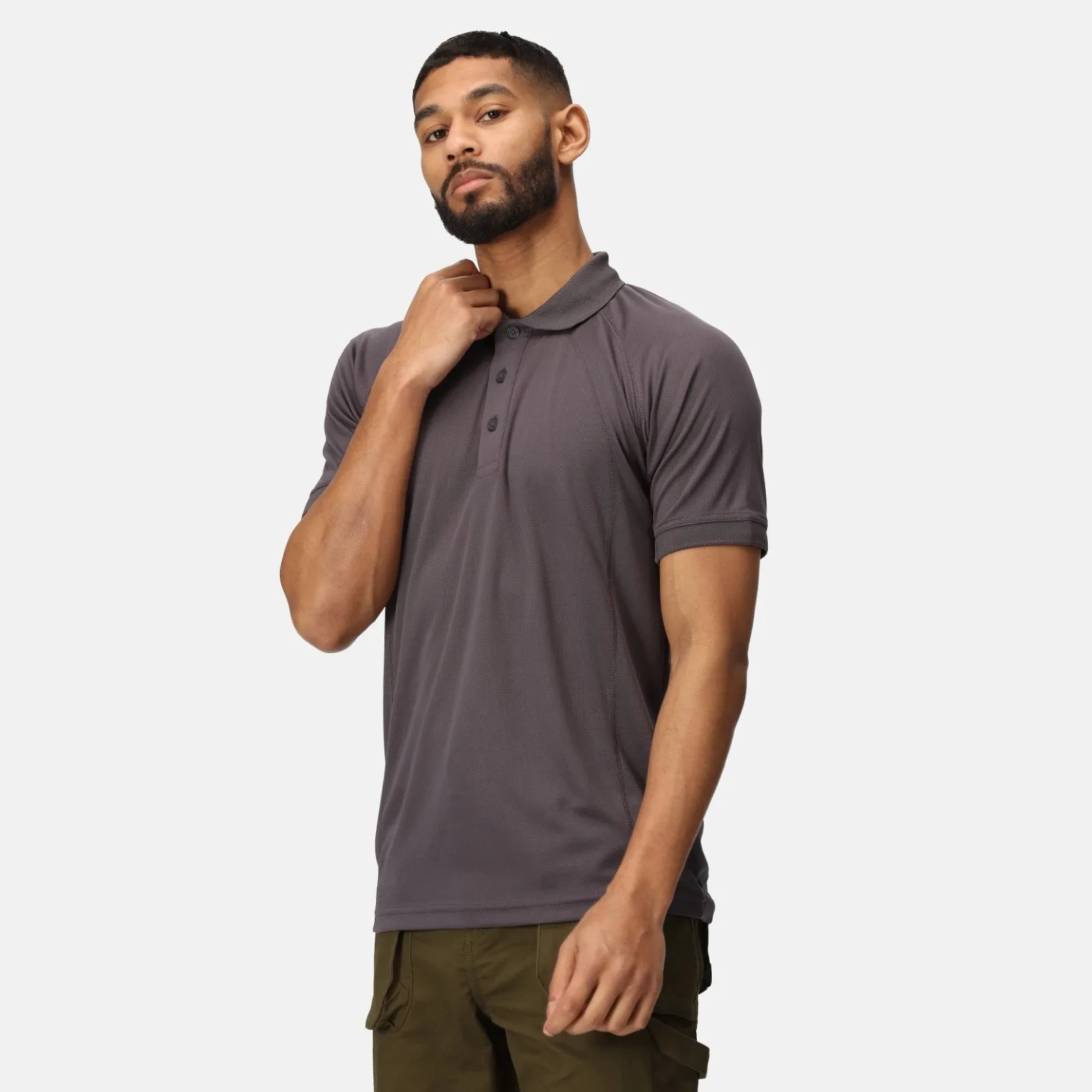 Regatta Professional Mens Coolweave Short Sleeve Polo Shirt Classic Wear