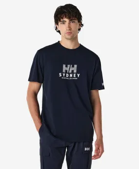 Adjustable Hemline Ultraviolet Protection Finish SYDNEY T-SHIRT, Navy