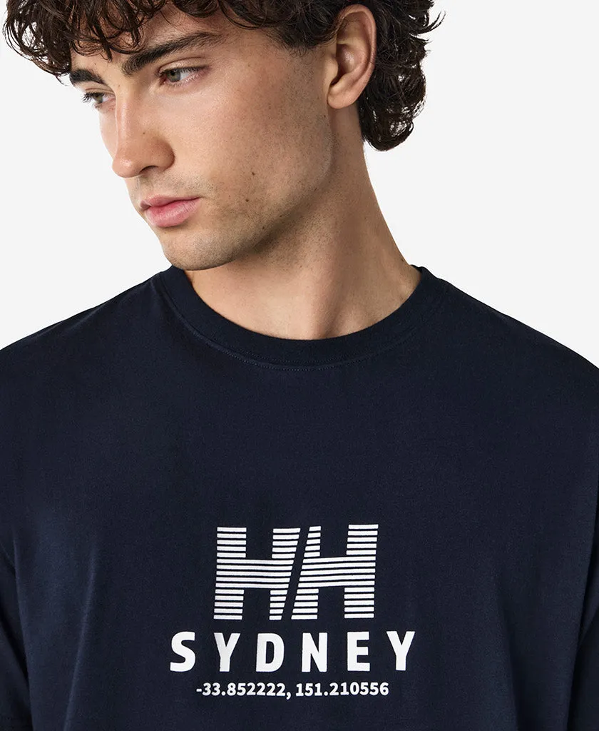SYDNEY T-SHIRT, Navy Double Stitched Hem NeutralPalette