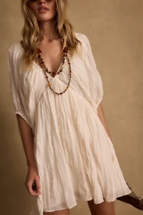 Street Elegance Nadia Ivory Mini Dress