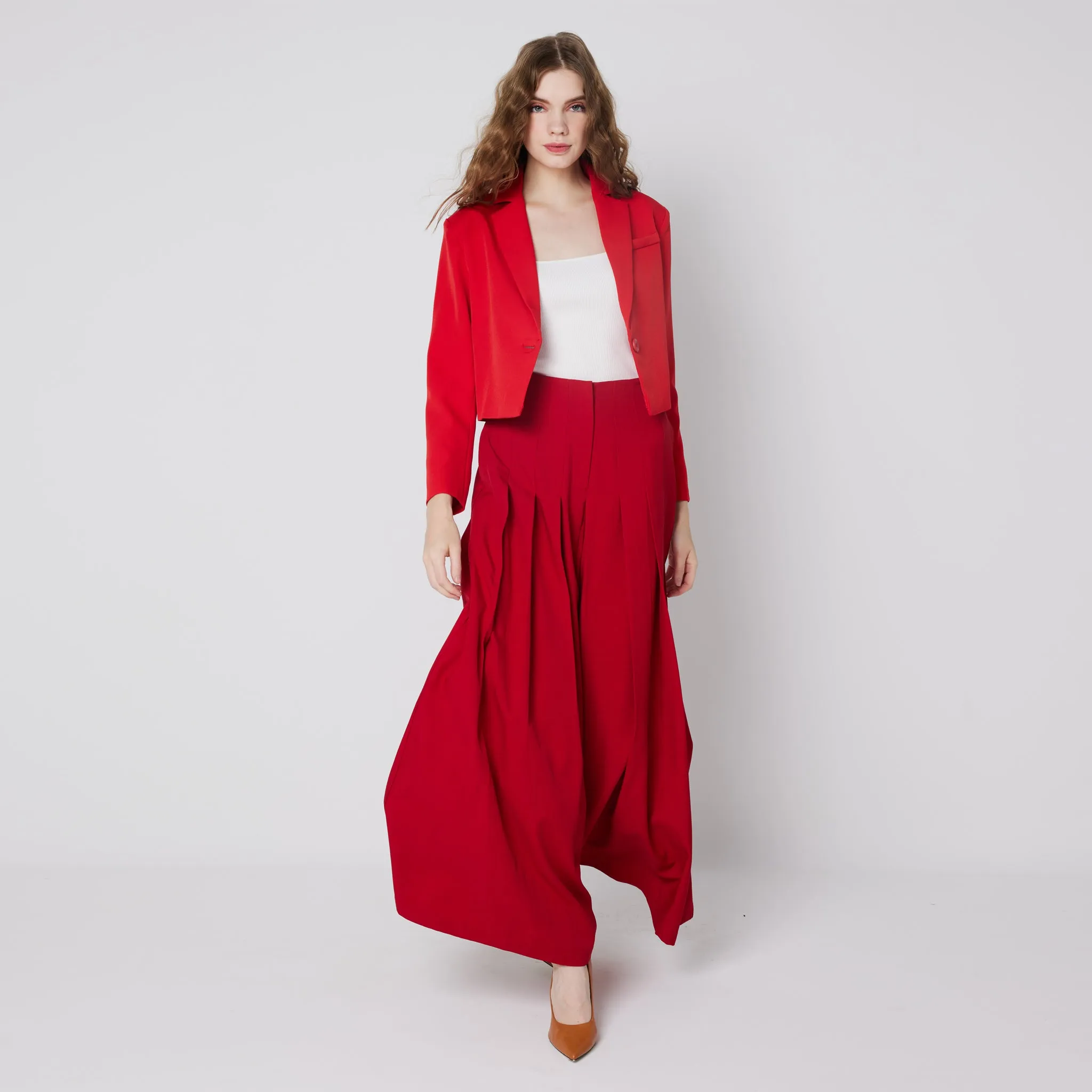 Hedi Pleated Trousers Lightweight Denim Blend Popular Style