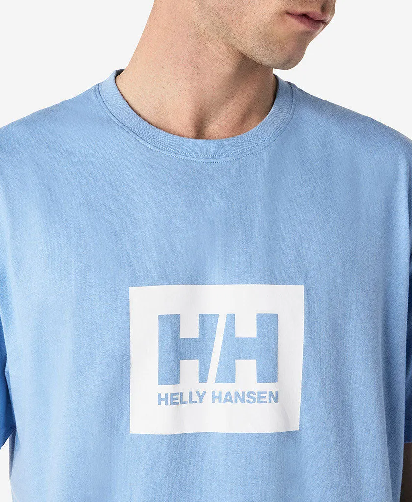 MoistureWicking Material Contrast Stitch Detailing HH BOX T-SHIRT, Bright Blue