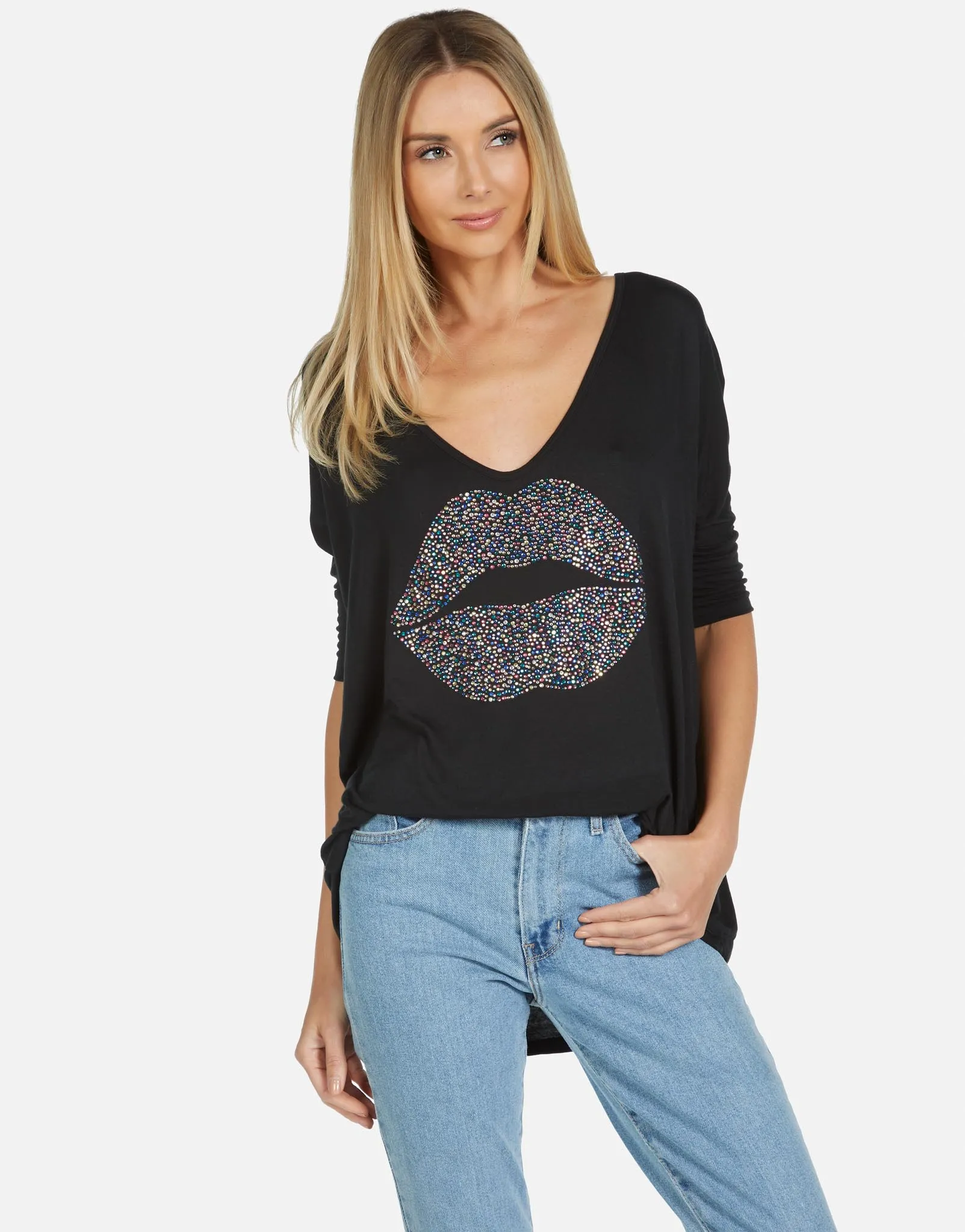 Layered Hem Detail Eva Sprinkle Lip