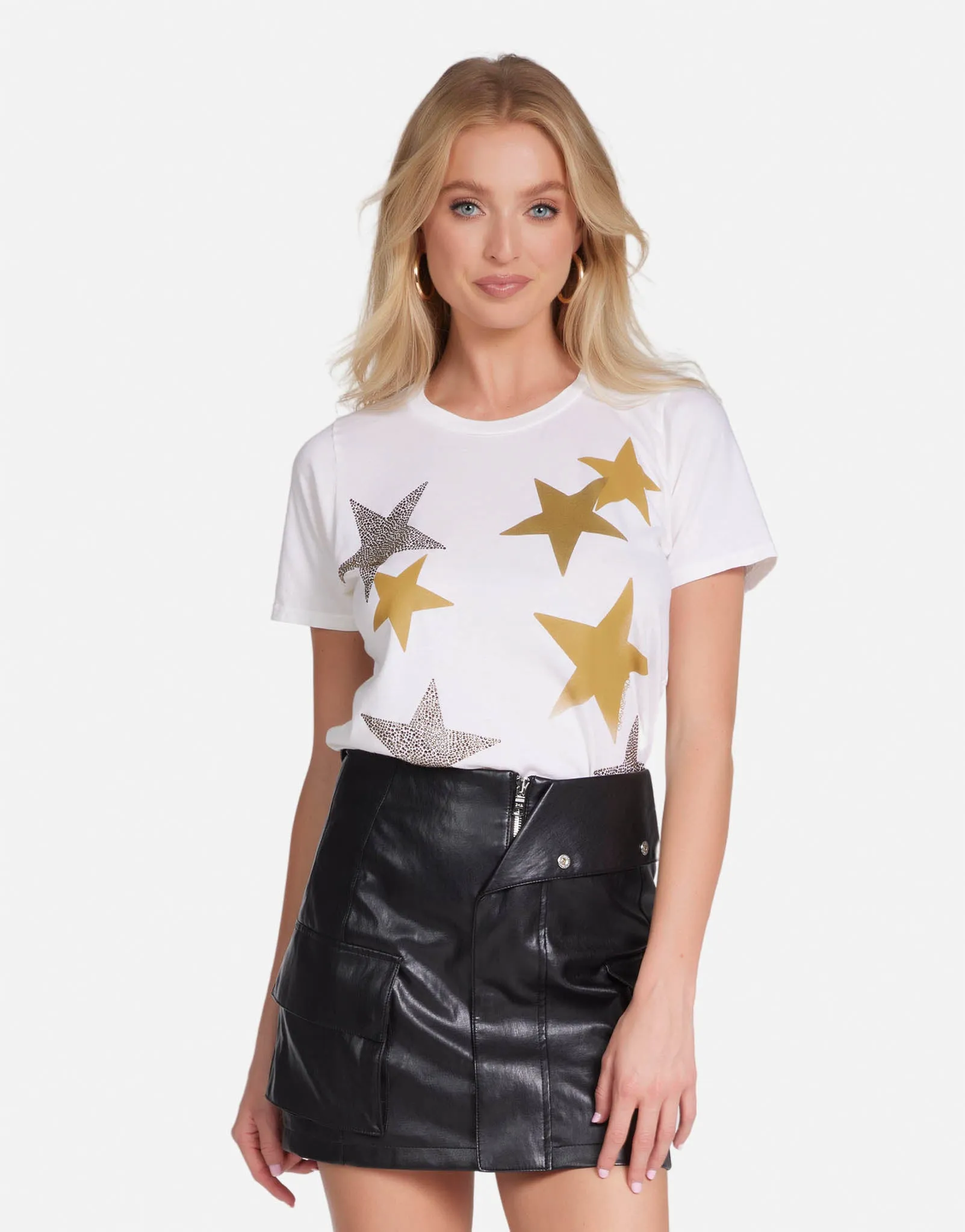 Holiday Style Side Vent Design Croft Gold Crystal Multi Stars