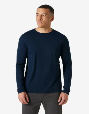 ZeroWastePattern Heat Regulating Fabric SHINE SOLEN LS CREW, Navy