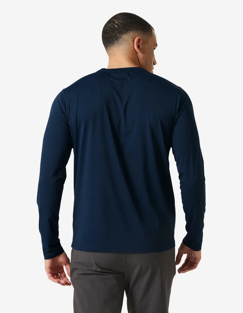 Comfortable Collar Timeless Cut SHINE SOLEN LS CREW, Navy