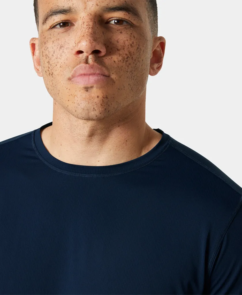 SHINE SOLEN LS CREW, Navy High Density Knit RaglanSleeve