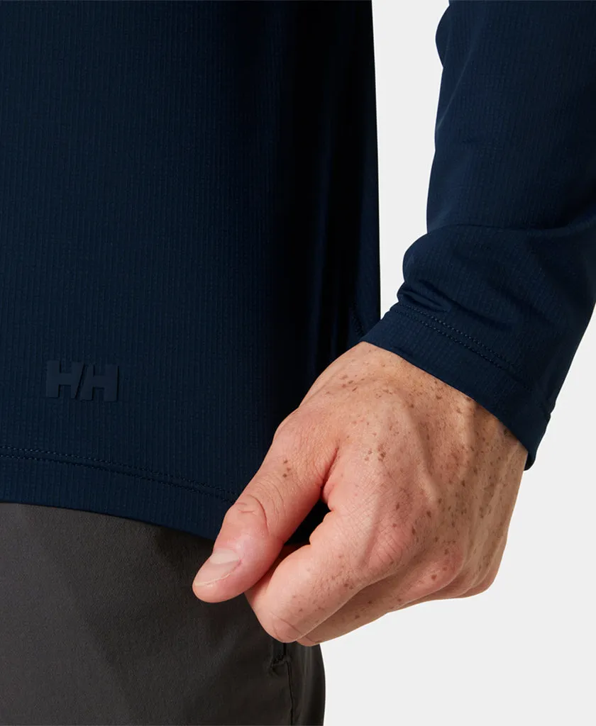 SHINE SOLEN LS CREW, Navy Adjustable Hem Cuff ZonalVentilation