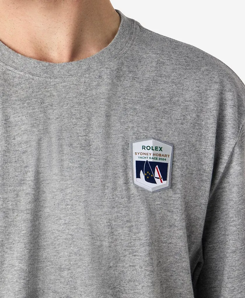Oversized Fit RSHYR TEAM T-SHIRT, Grey Melange