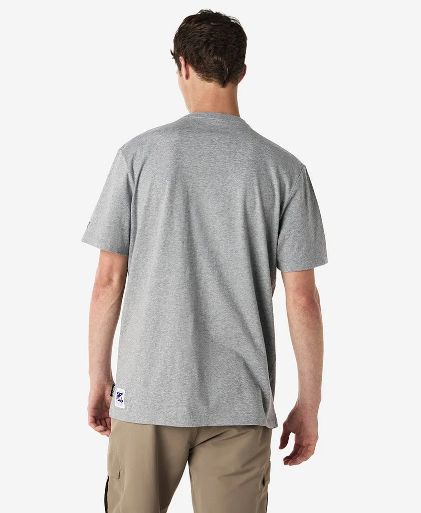 RSHYR TEAM T-SHIRT, Grey Melange ThermalLining
