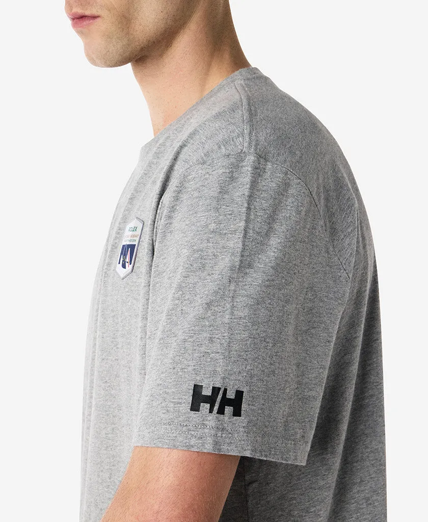 RSHYR TEAM T-SHIRT, Grey Melange MultiDirectionalStretch wrinkle free finish
