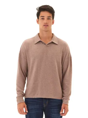 Guillermo Sweater Knit Pullover Polo Comfy Flex Textured Fabric
