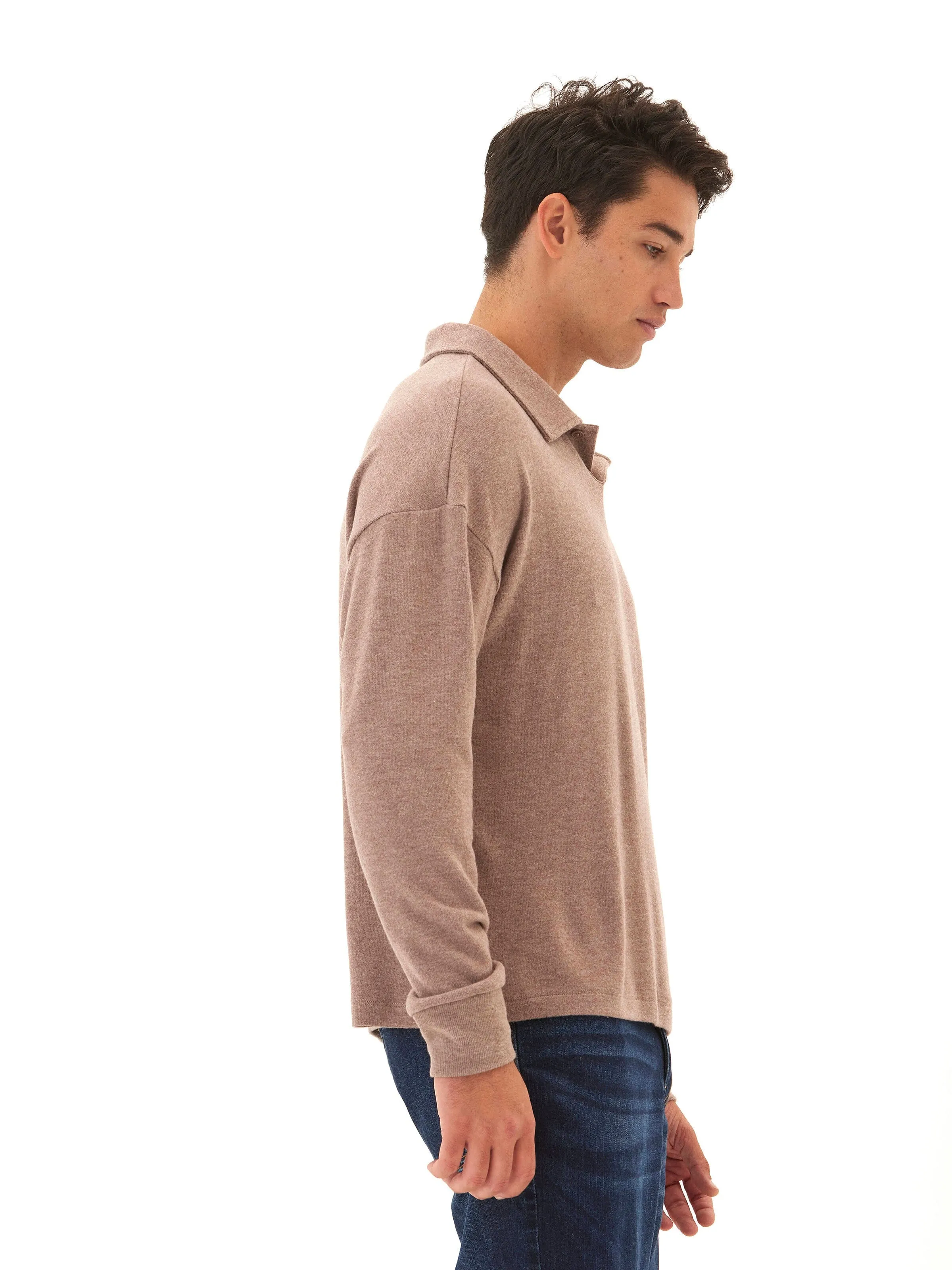 Guillermo Sweater Knit Pullover Polo Comfy Flex Lightweight Design