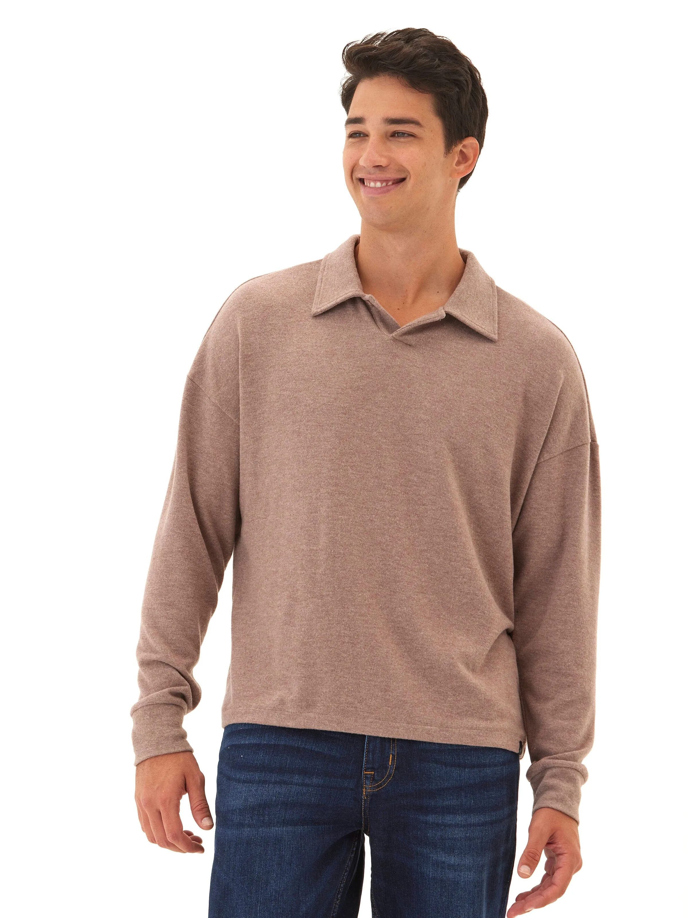 Guillermo Sweater Knit Pullover Polo Comfy Flex Comfy Design Warm Essentials