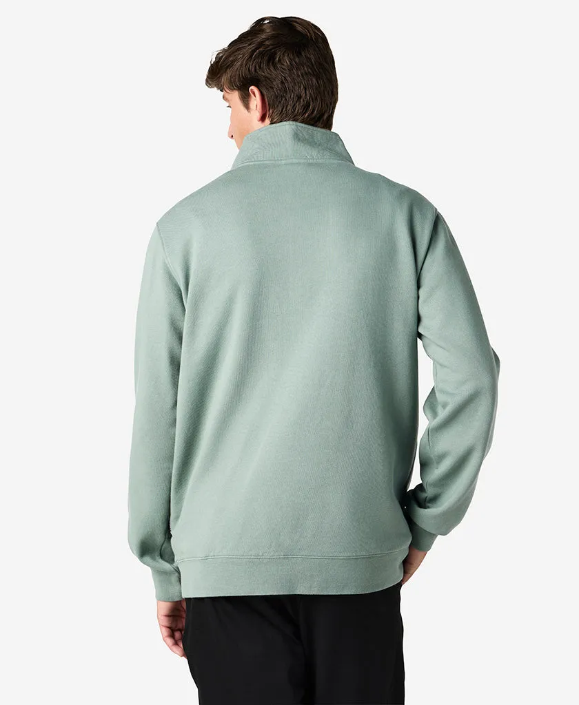 HALF ZIP FLEECE, Cactus Bonded Seam Innovation